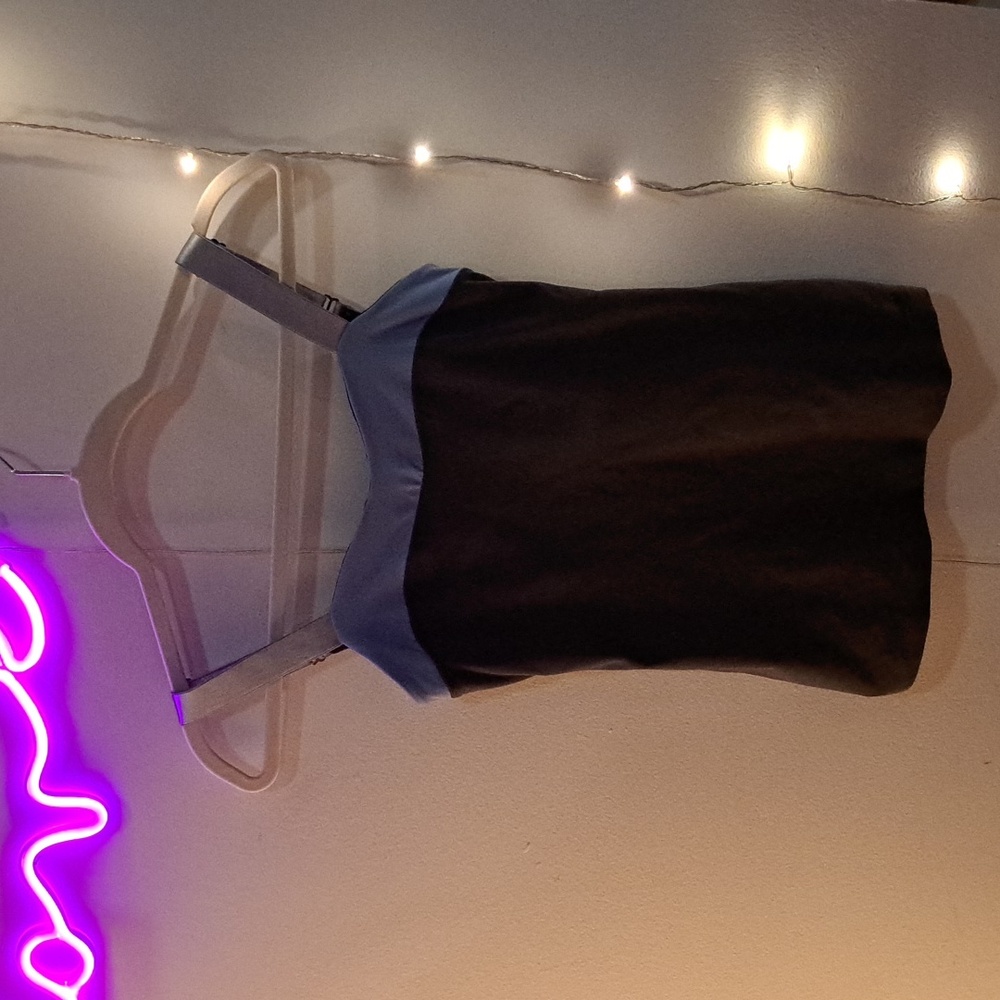 *Sold* Lululemon Purple/Gray Yoga Top Thick Straps P2P 15
